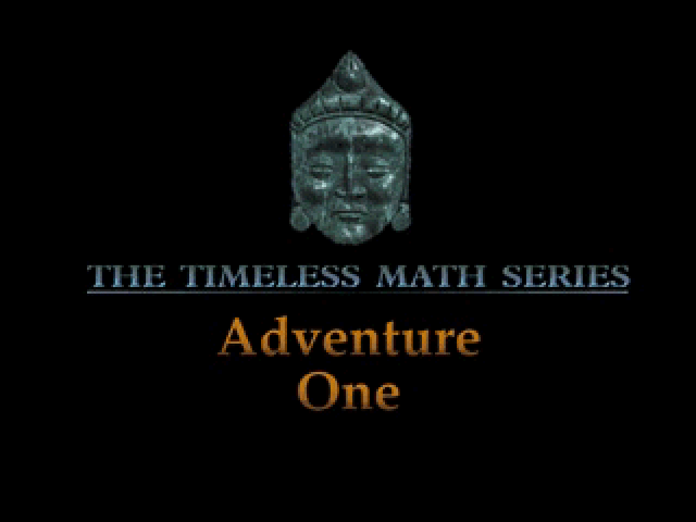 Timeless Math 1 - Maya, Search And Rescue title screen for Playstation